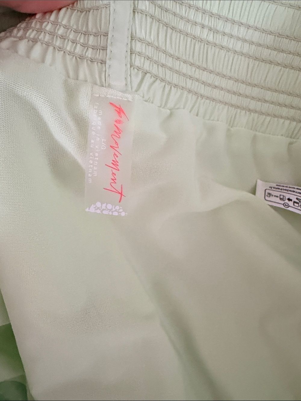 Free People Women's Light Lime Athletic Shorts Large - Picture 9 of 9